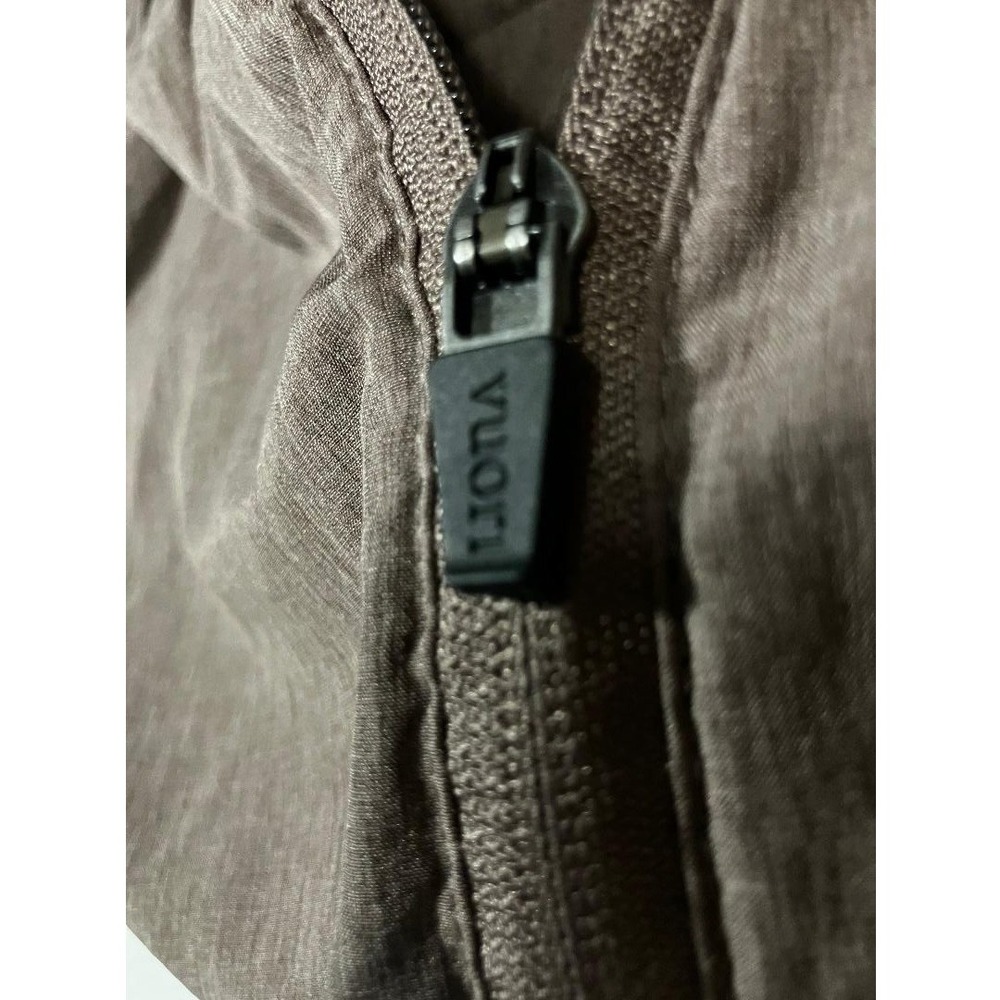 Vuori Daybreak Windbreaker Jacket Brown Heather Full Zip Hooded Women's XS - Picture 3 of 8